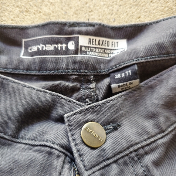 Carhartt Gray Carpenter Shorts - Picture 2 of 3